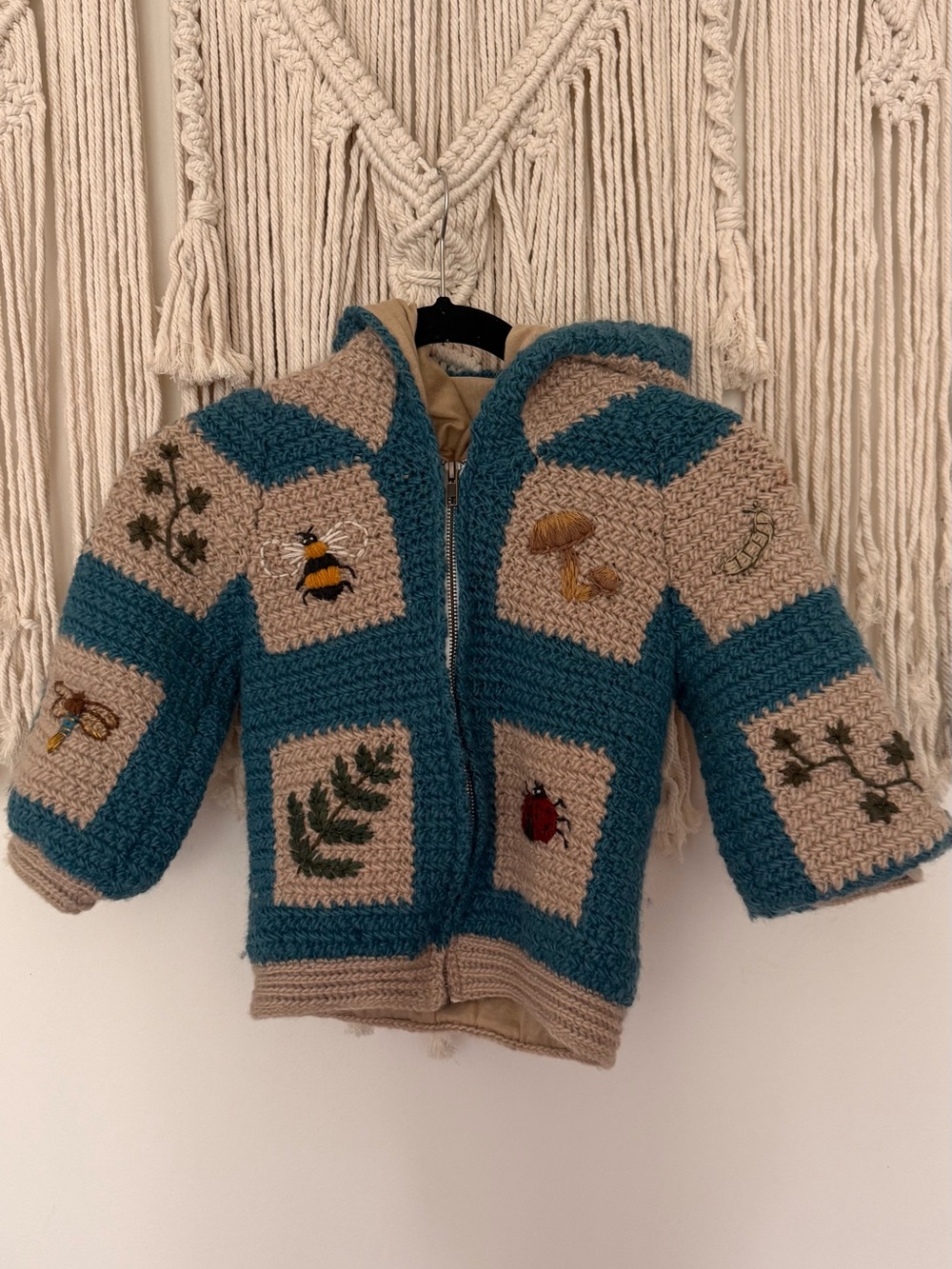 Shirley Bredal hand knit coat